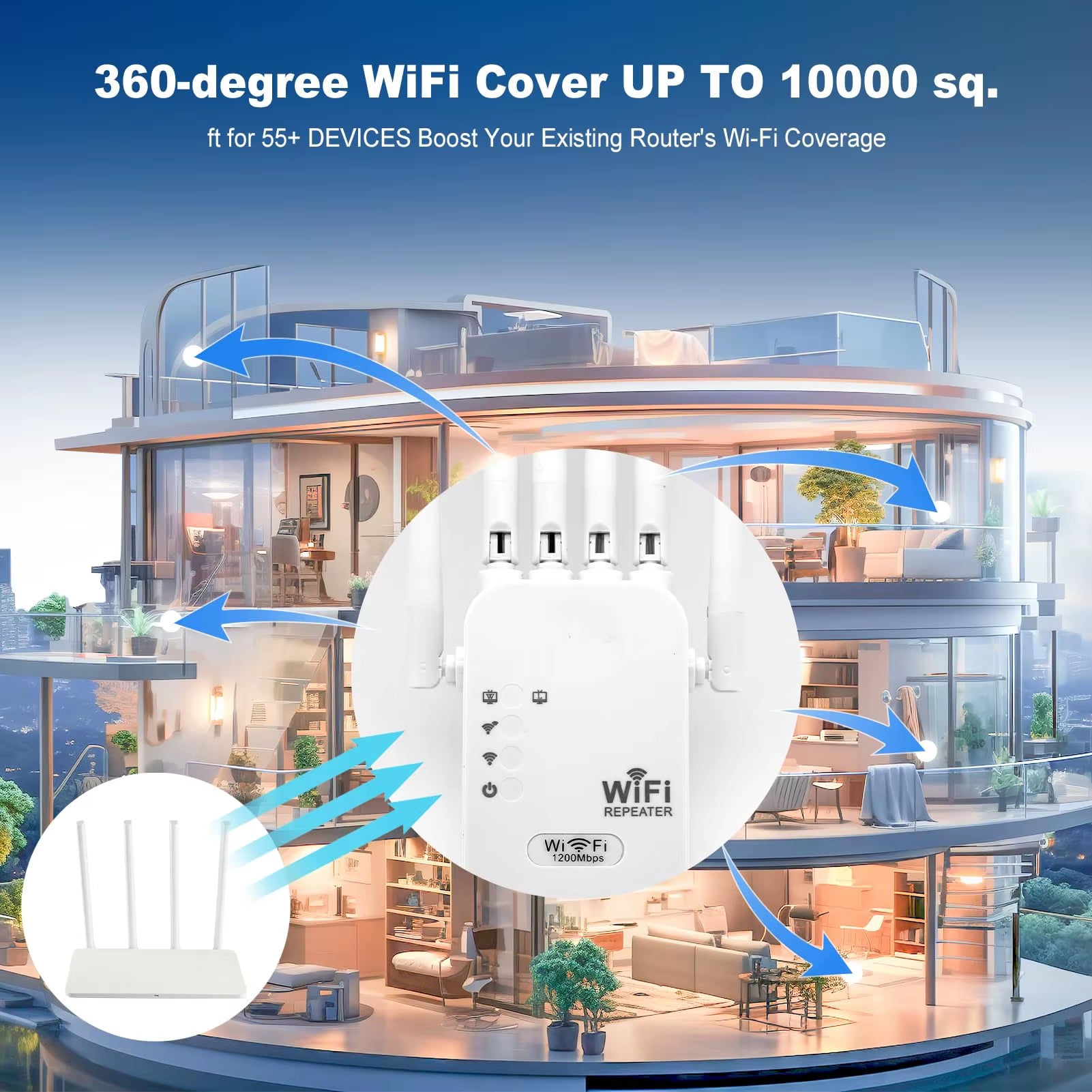DUAL BAND WIFI EXTENDER BUNDLE| 4GHz & 5GHz 