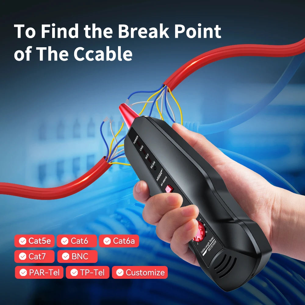NF-8601W Original Updated Function Multipurpose Network Tester OE/PING Tester Measure Cable Length with 8Pcs Remot Line Tracker