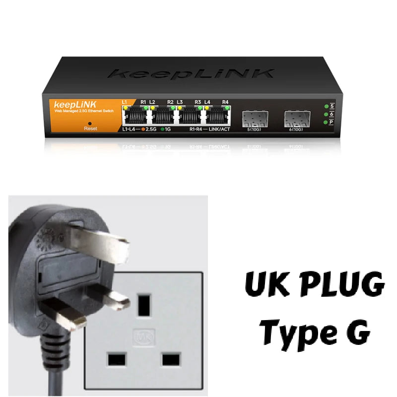 8-Port 2.5Gbe Managed Ethernet Switch with 1X 10Gb SFP+ Uplink LACP Support, Network Switch for High-Speed Connectivity