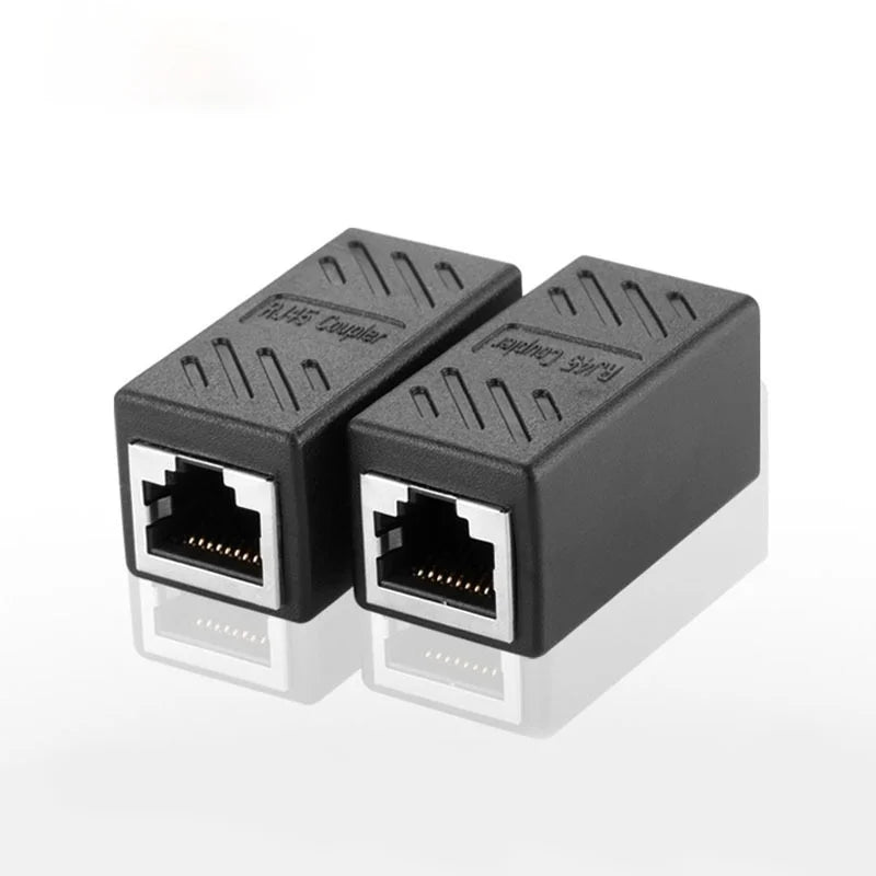 New RJ45 Connector Cat7/6 Ethernet Adapter Gigabit Interface Network Extender Convertor for Extension Cable Female to Female