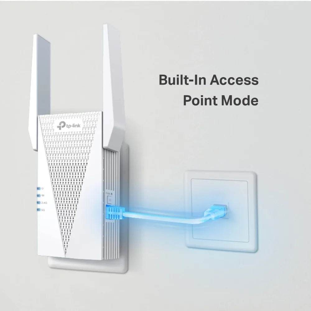 AX3000 WiFi 6 Dual-Band Range Extender – Gigabit Ethernet Signal Booster