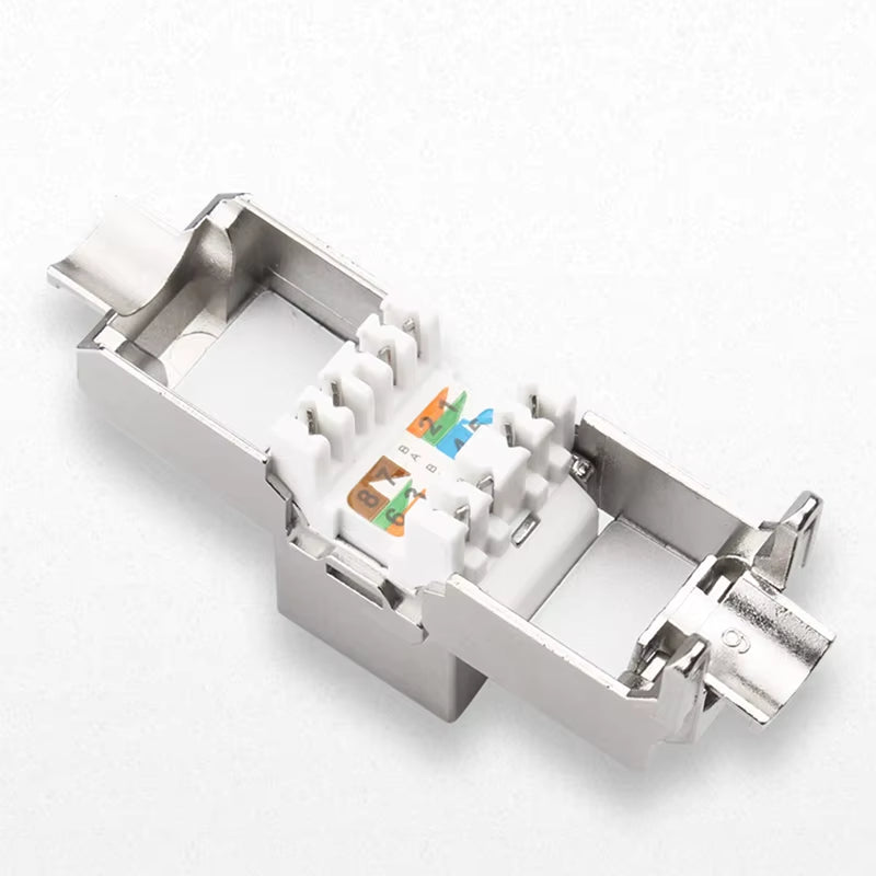 Interlink Network Accessories – Tool-Free Shielded Keystone Jack for Cat5e/Cat6/Cat6A/Cat7