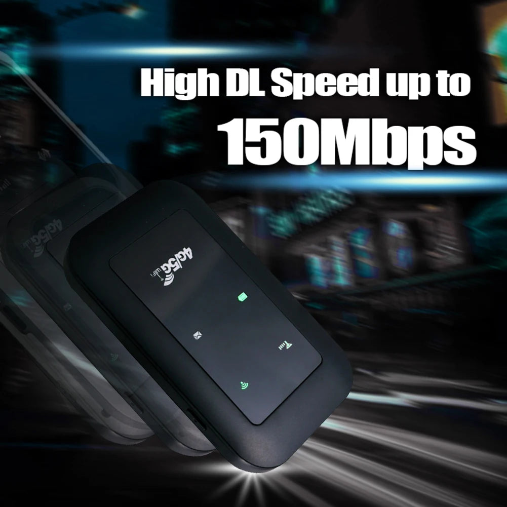 4G/5G Mobile WIFI Router 150Mbps 4G LTE Wireless Router 2100Ma Portable Pocket Mifi Modem Mobile Wifi Hotspot with Sim Card Slot