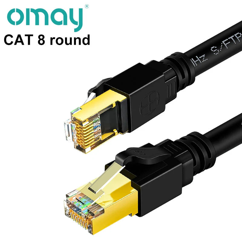 Interlink Network Accessories – High-Speed Cat8 Ethernet Cable (40Gbps, 2000MHz, Multiple Lengths)