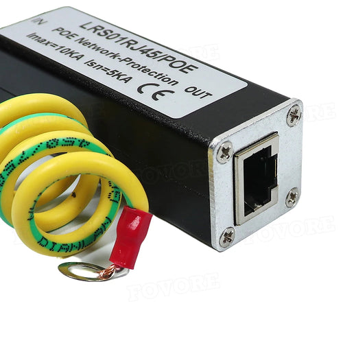 10KA POE Network Lightning Protector POE Monitor Camera Surge Protector RJ45 Gigabit Ethernet Protection Device Arrester