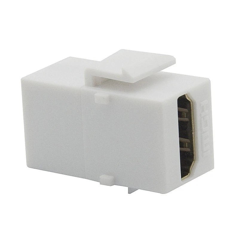 For HDMI Cable Keystone Adapter Female Coupler Socket Insert Connector Suitable for Wall Plate or Blank Patch Panel