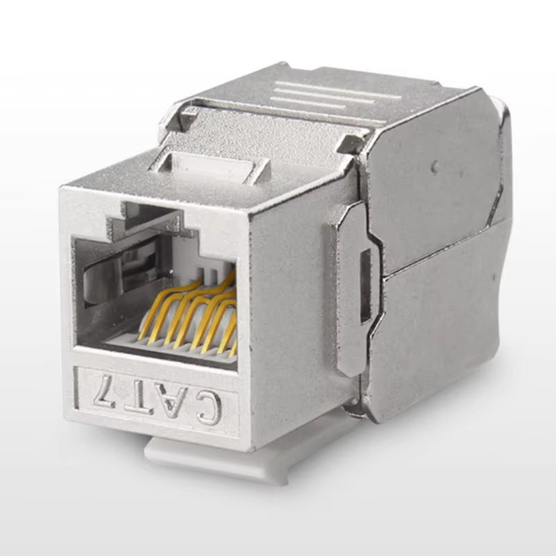 Interlink Network Accessories – Tool-Free Shielded Keystone Jack for Cat5e/Cat6/Cat6A/Cat7