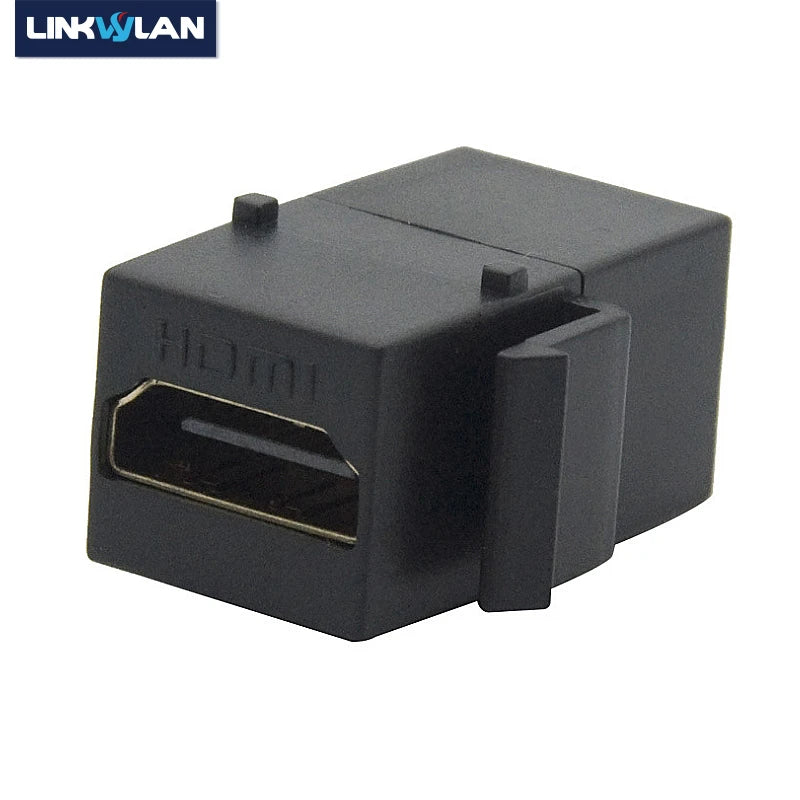 For HDMI Cable Keystone Adapter Female Coupler Socket Insert Connector Suitable for Wall Plate or Blank Patch Panel