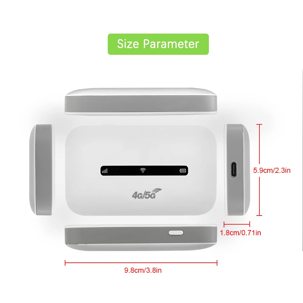 High-Speed Portable WiFi Router Bundle | 3000mAh Battery Backup