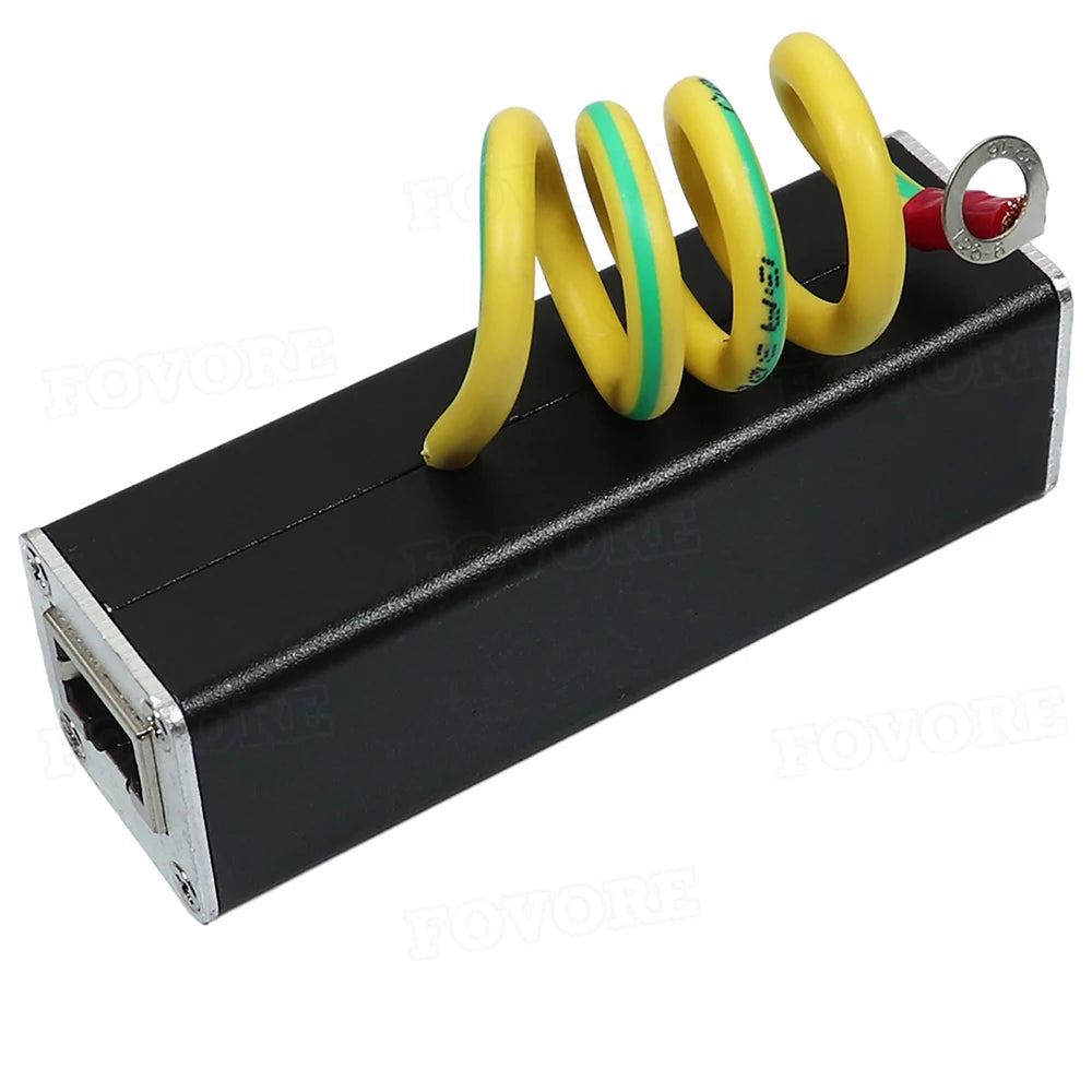 10KA POE Network Lightning Protector POE Monitor Camera Surge Protector RJ45 Gigabit Ethernet Protection Device Arrester