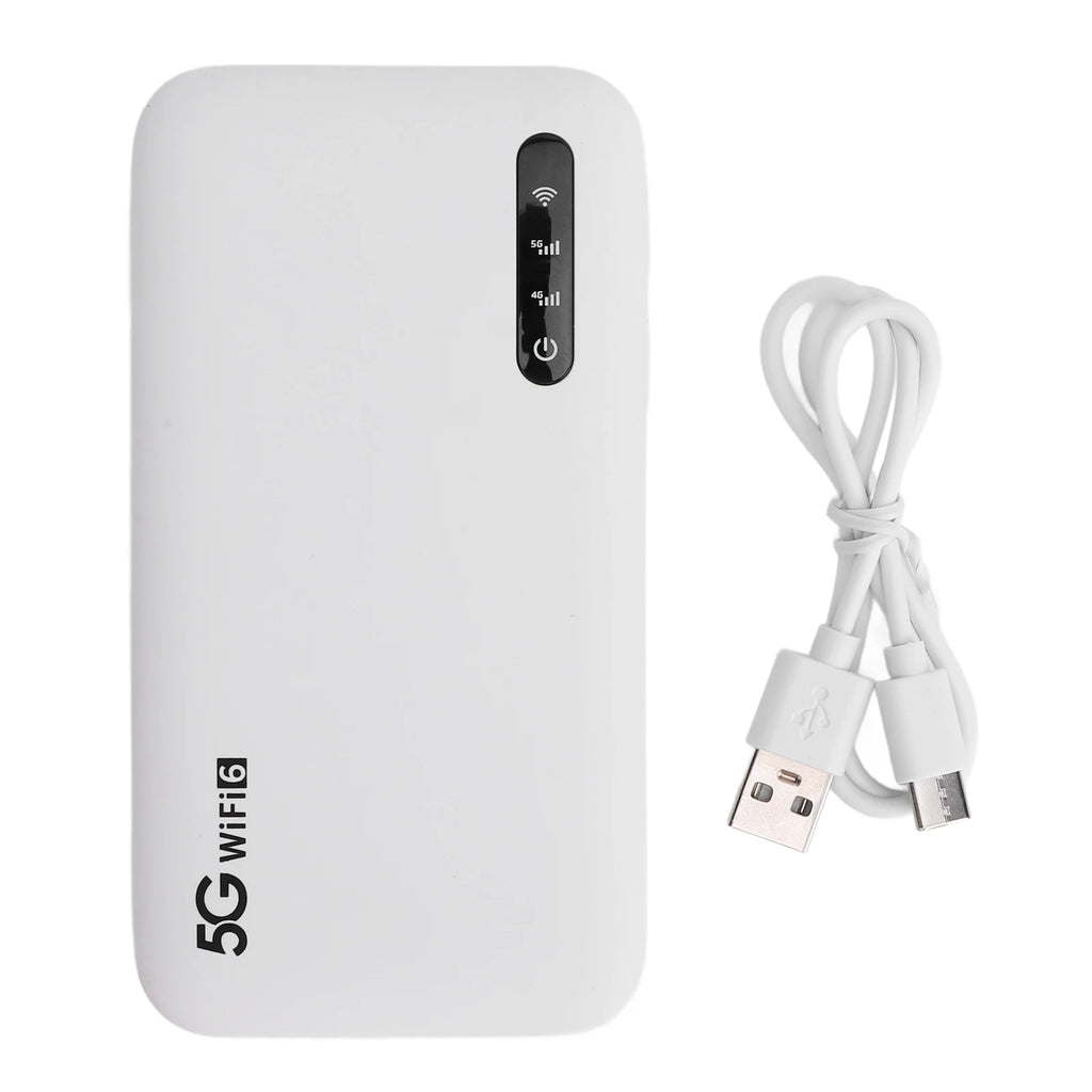 Interlink Mobile Connectivity Solution – 5G WiFi 6 Portable Hotspot Router (6100mAh, Supports 16 Devices)