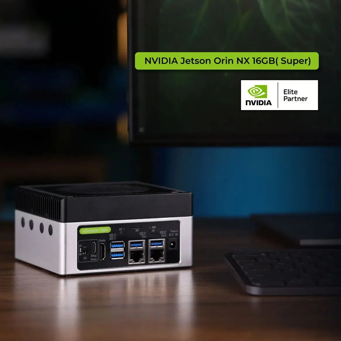 Interlink Enterprise AI Edge Computing Solution – NVIDIA Jetson Orin NX Edge AI Computer with Wi-Fi, BT & LTE (Up to 157 TOPS)
