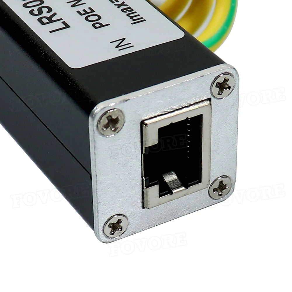 10KA POE Network Lightning Protector POE Monitor Camera Surge Protector RJ45 Gigabit Ethernet Protection Device Arrester