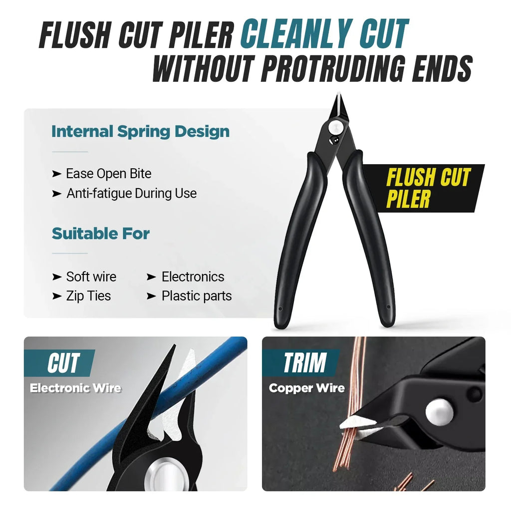 Interlink Network Accessories – Professional RJ45 Pass-Through Crimping Tool Kit for Cat5e/Cat6/Cat7