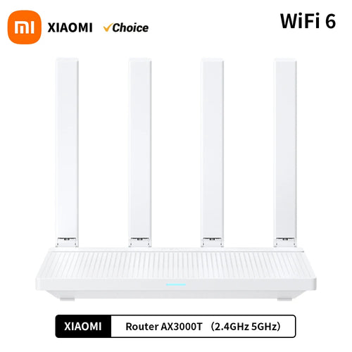 2024 AX3000T WiFi 6 High-Speed Dual-Band Router – 1.3GHz Processor, NFC Connection, Gaming & Home Office