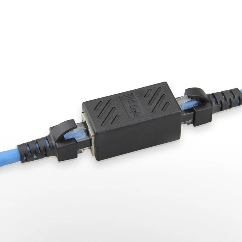 New RJ45 Connector Cat7/6 Ethernet Adapter Gigabit Interface Network Extender Convertor for Extension Cable Female to Female