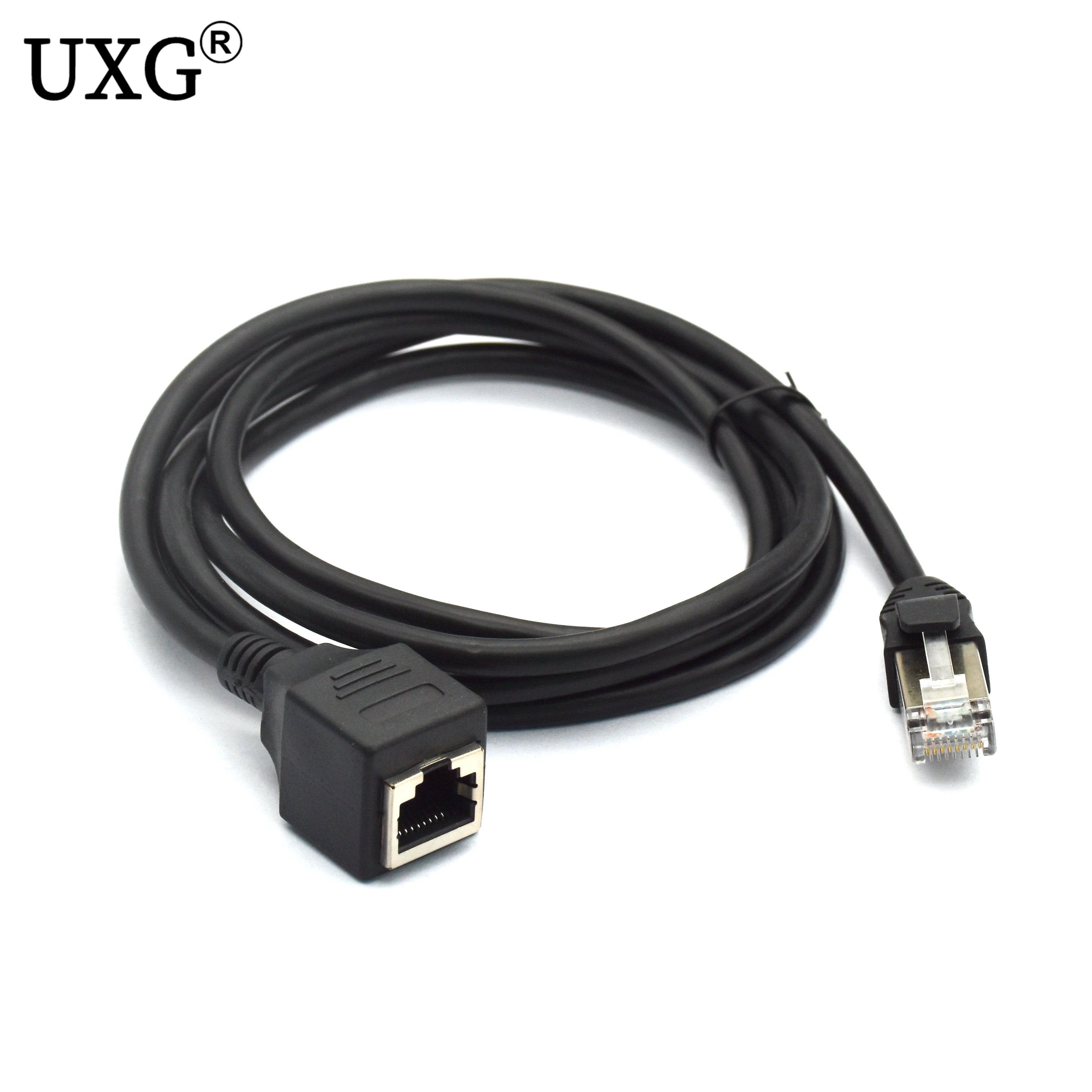 NetForge™ RJ45 Cat5/Cat6 Ethernet Extension Cable – Male to Female LAN Adapter (30cm–1m, High-Speed)