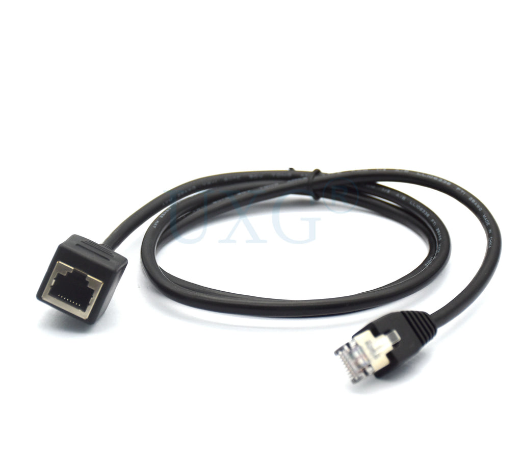 NetForge™ RJ45 Cat5/Cat6 Ethernet Extension Cable – Male to Female LAN Adapter (30cm–1m, High-Speed)