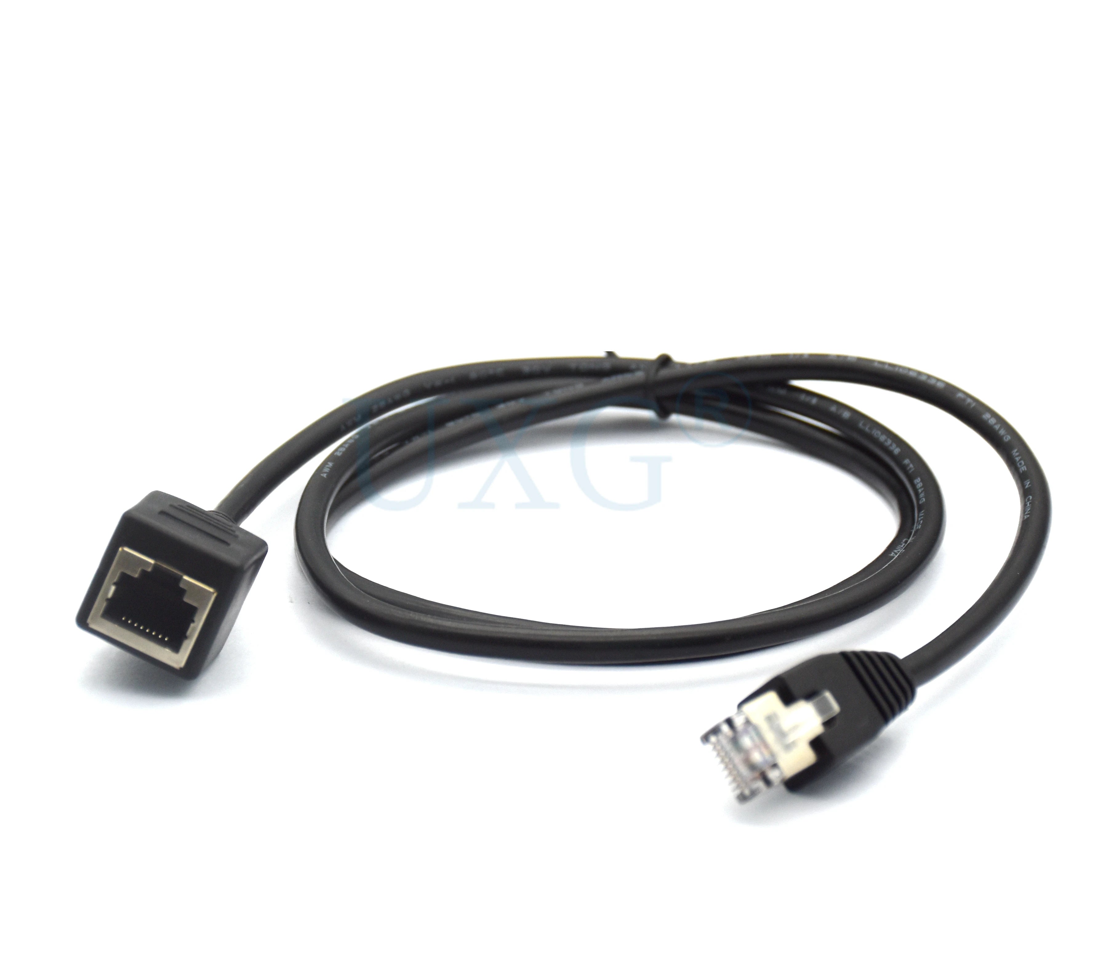 NetForge™ RJ45 Cat5/Cat6 Ethernet Extension Cable – Male to Female LAN Adapter (30cm–1m, High-Speed)