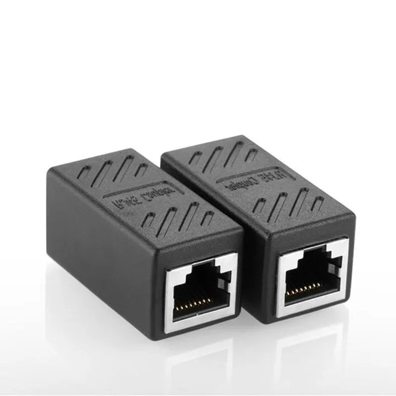New RJ45 Connector Cat7/6 Ethernet Adapter Gigabit Interface Network Extender Convertor for Extension Cable Female to Female