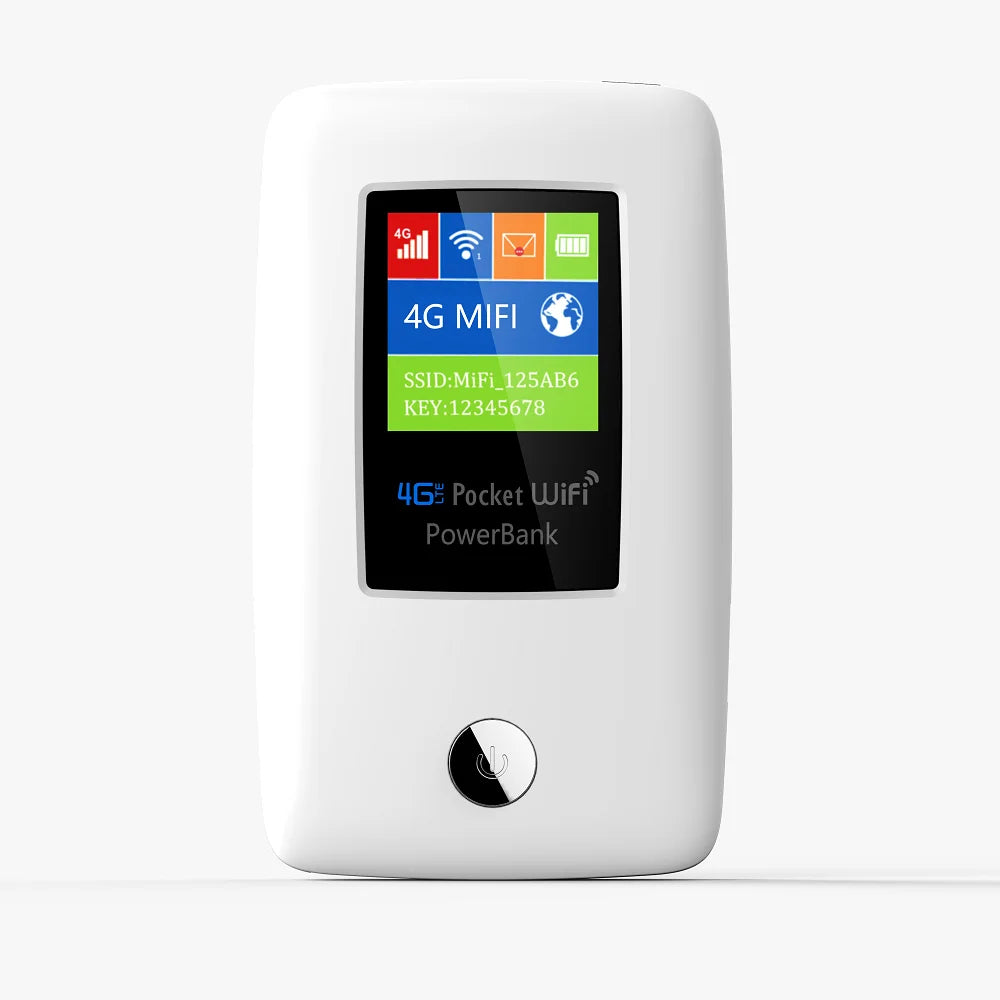 300M Wireless Router 4G ESIM/SIM Portable Wifi Router LTE Mobile Wifi Hotspot Support 6000Mah Power Bank RJ45 Ethernet Port