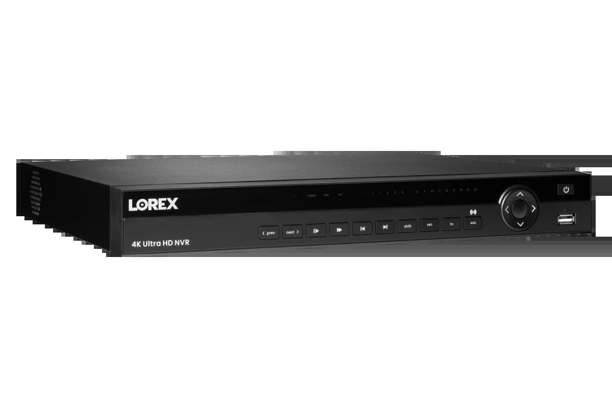 Interlink Enterprise Surveillance Solution – 4K 32-Camera NVR with 16-Port PoE Switch & 8TB Storage