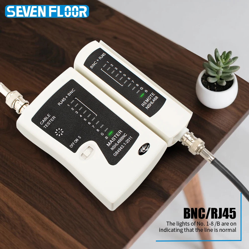 Network Repair Kit Remote Test BNC Coaxial RJ45 Cable Lan Tester Network Tester Cat5 Cat 6 Cat7 UTP Networking Tool