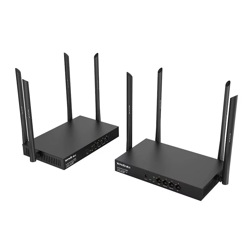 Hot Selling TENDA W18E Wireless Router 2.4G 5G Firewall VPN WEP Encryption 4 Antennas 802.11Ac 1000Mbps LAN/WAN Network Security