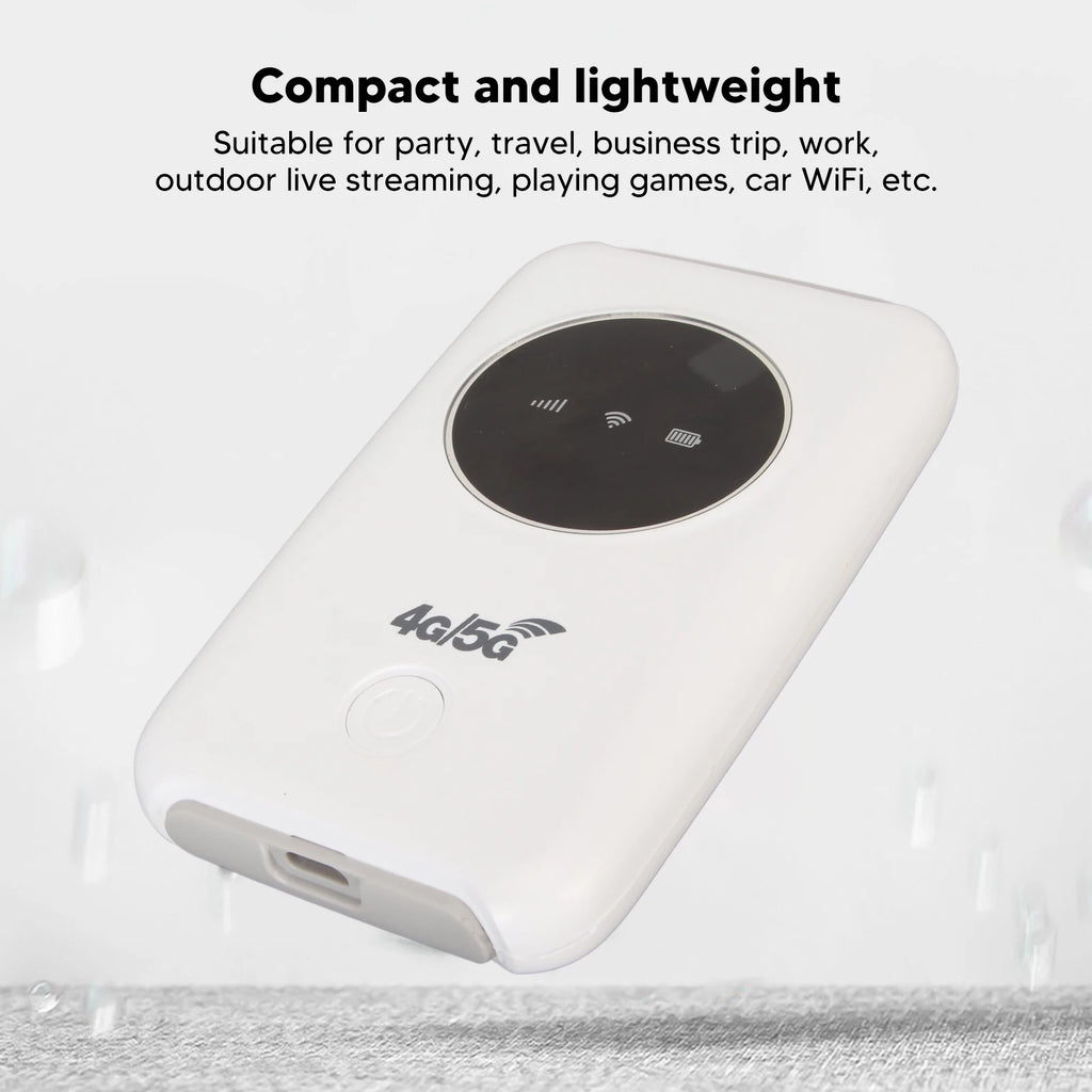 4G LTE Portable WiFi Modem – 300Mbps Unlocked Mobile Hotspot with SIM Card Slot