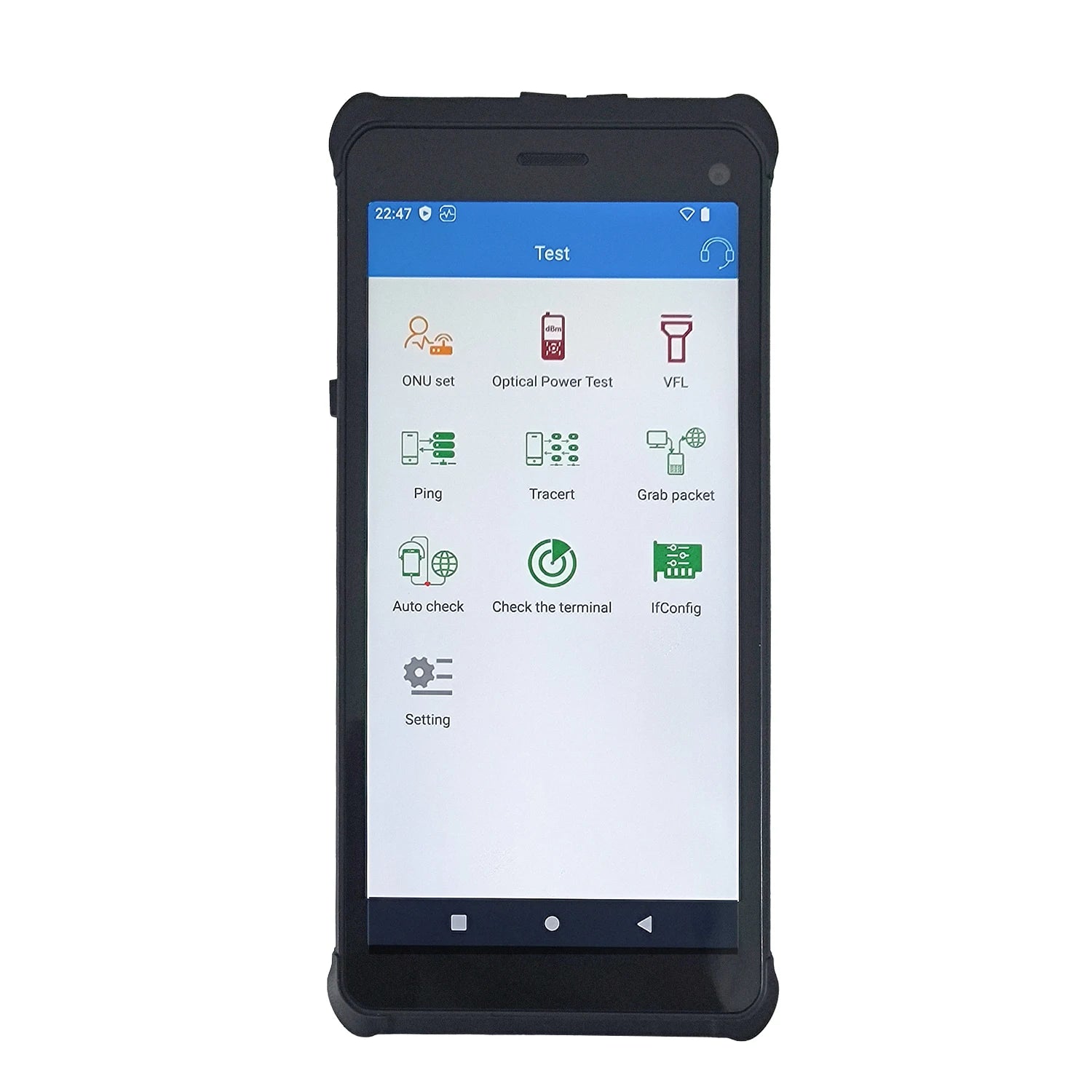 S6 Android 13 No Sim Card Gigabit Speedtest PDA PING WLAN WIFI Analyzer GPS Camera OPM VFL 160M Bandwidth WIFI5G 6G
